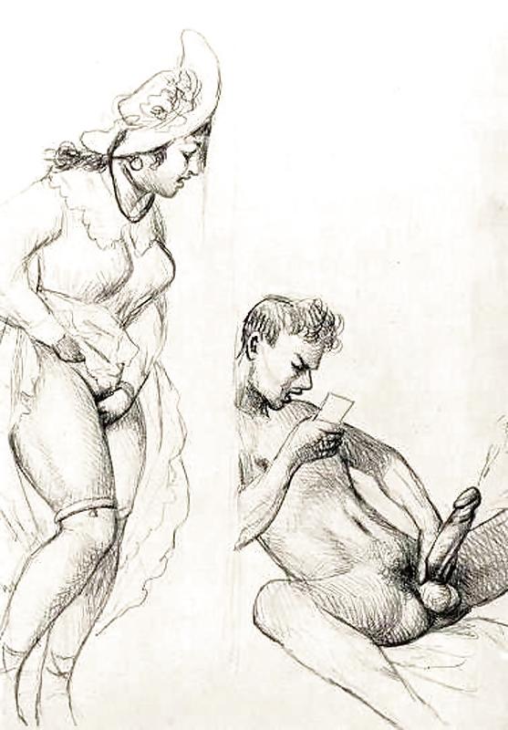 25P Vintage Erotic Drawings 6
