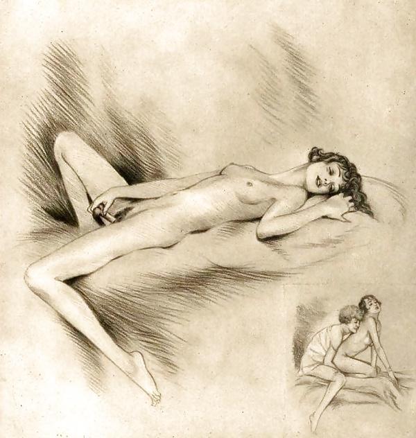 25P Vintage Erotic Drawings 6