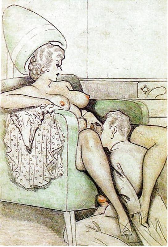 25P Vintage Erotic Drawings 6