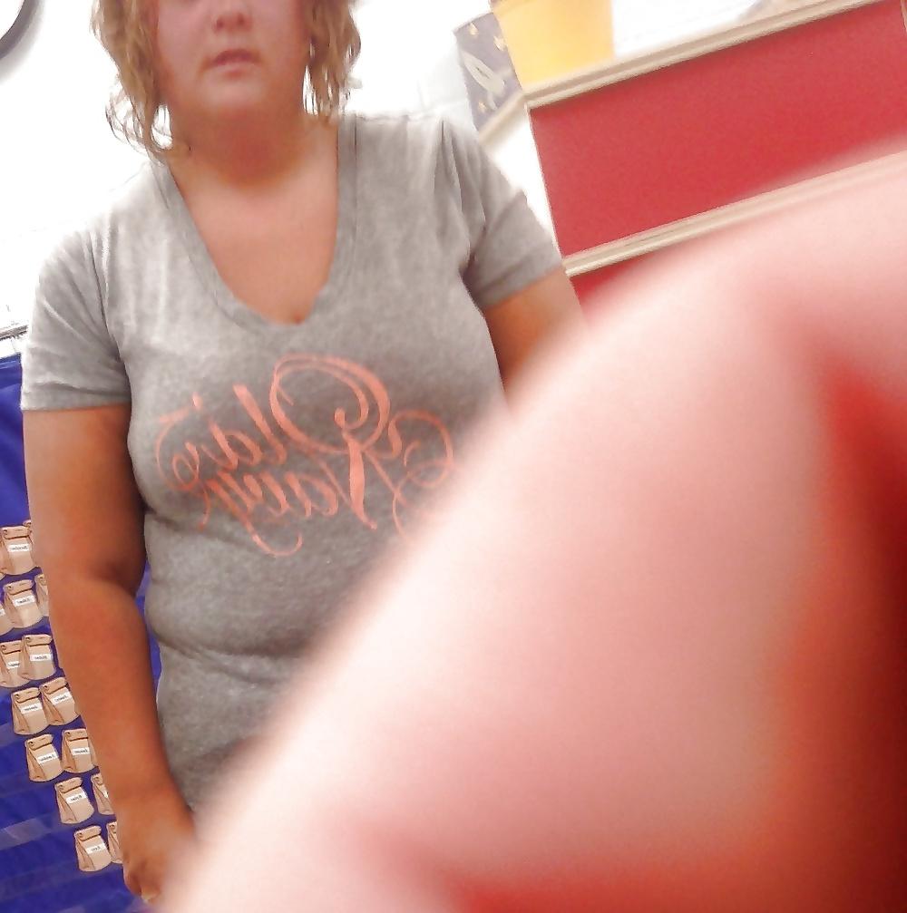 4P Who would fuck this chubby cutie with nice big boobs