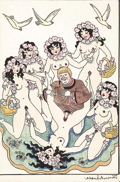 25P Vintage Erotic Drawings 20