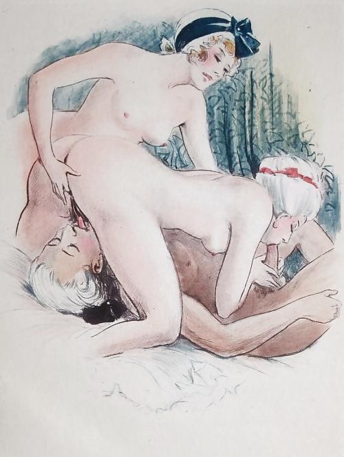 25P Vintage Erotic Drawings 20