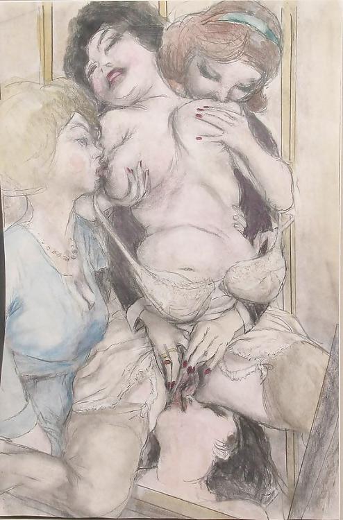 25P Vintage Erotic Drawings 20