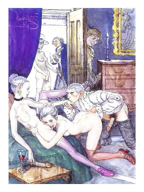 25P Vintage Erotic Drawings 20