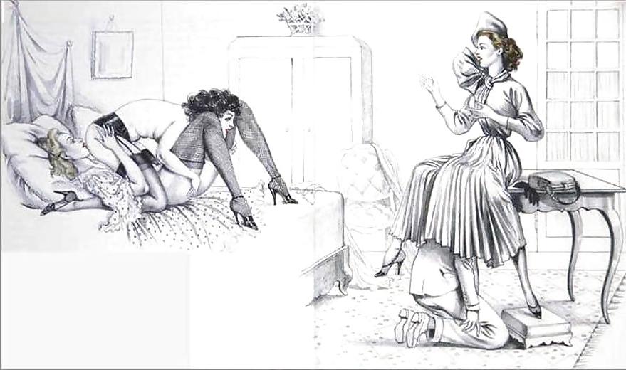 25P Vintage Erotic Drawings 20