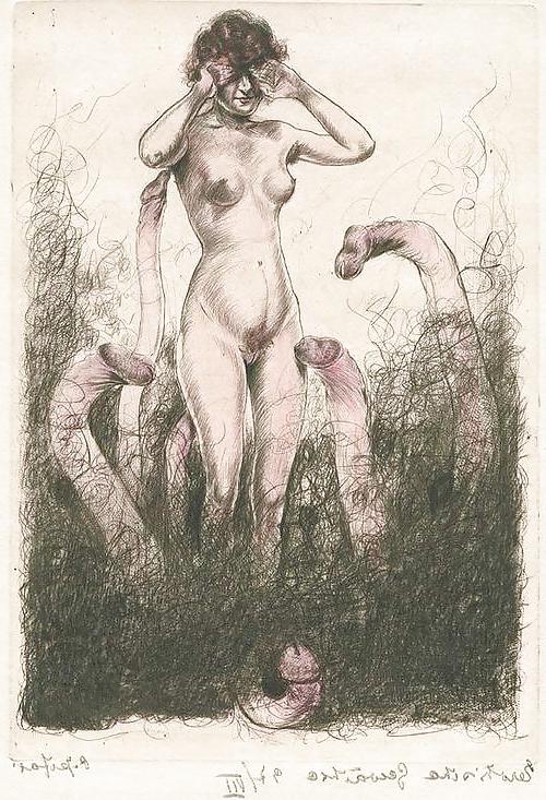 25P Vintage Erotic Drawings 20