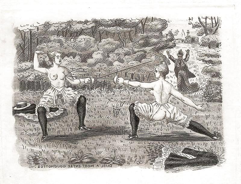 19P Vintage Erotic Sketch Collection
