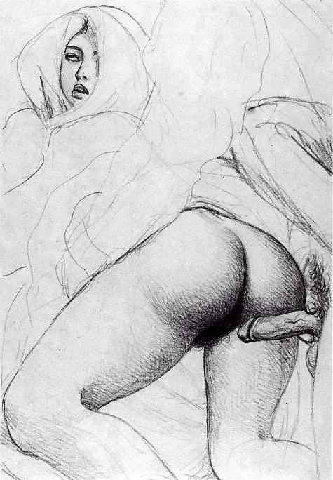 19P Vintage Erotic Sketch Collection