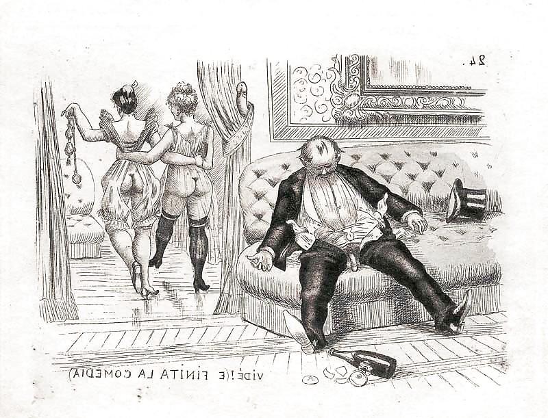 19P Vintage Erotic Sketch Collection