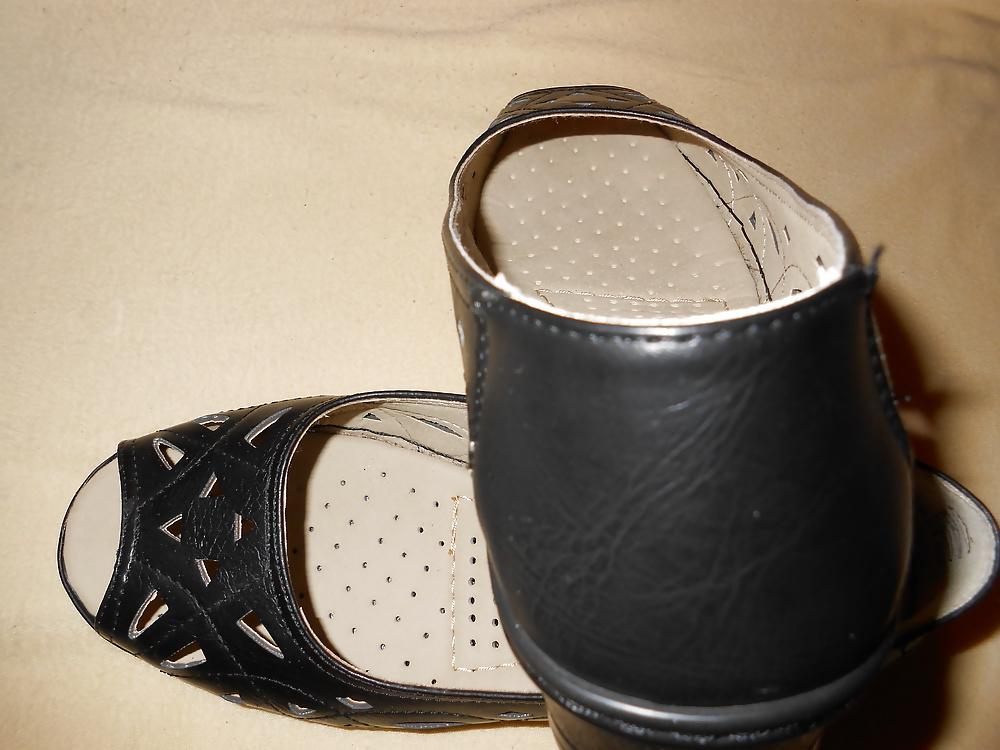 23P Black leather ankle boots from the kaufland