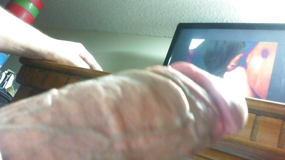 14P Just stroking some cock