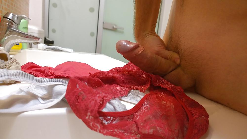 13P Masturbating on my beloved wife's wear pants