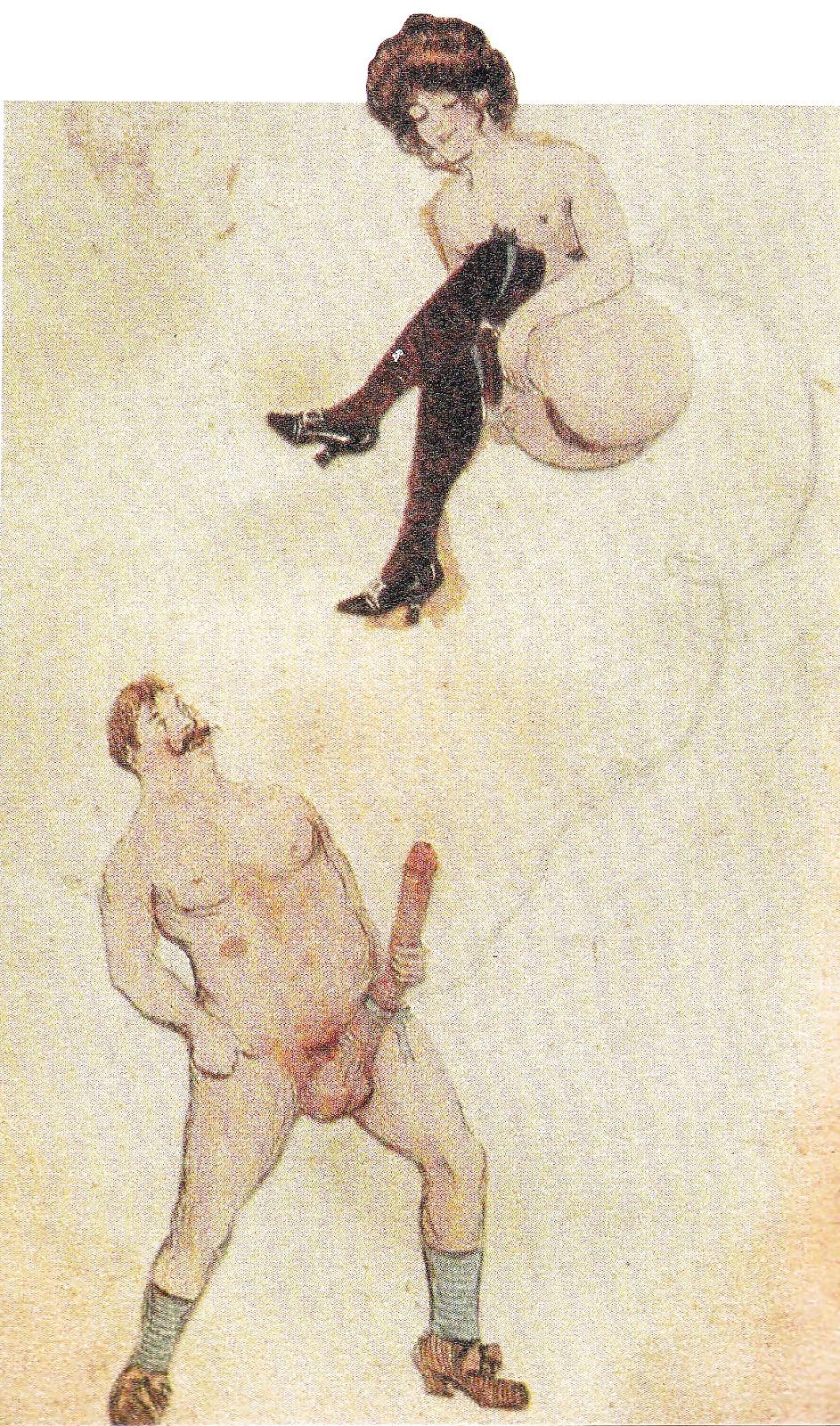 25P Vintage Erotic Drawings 21