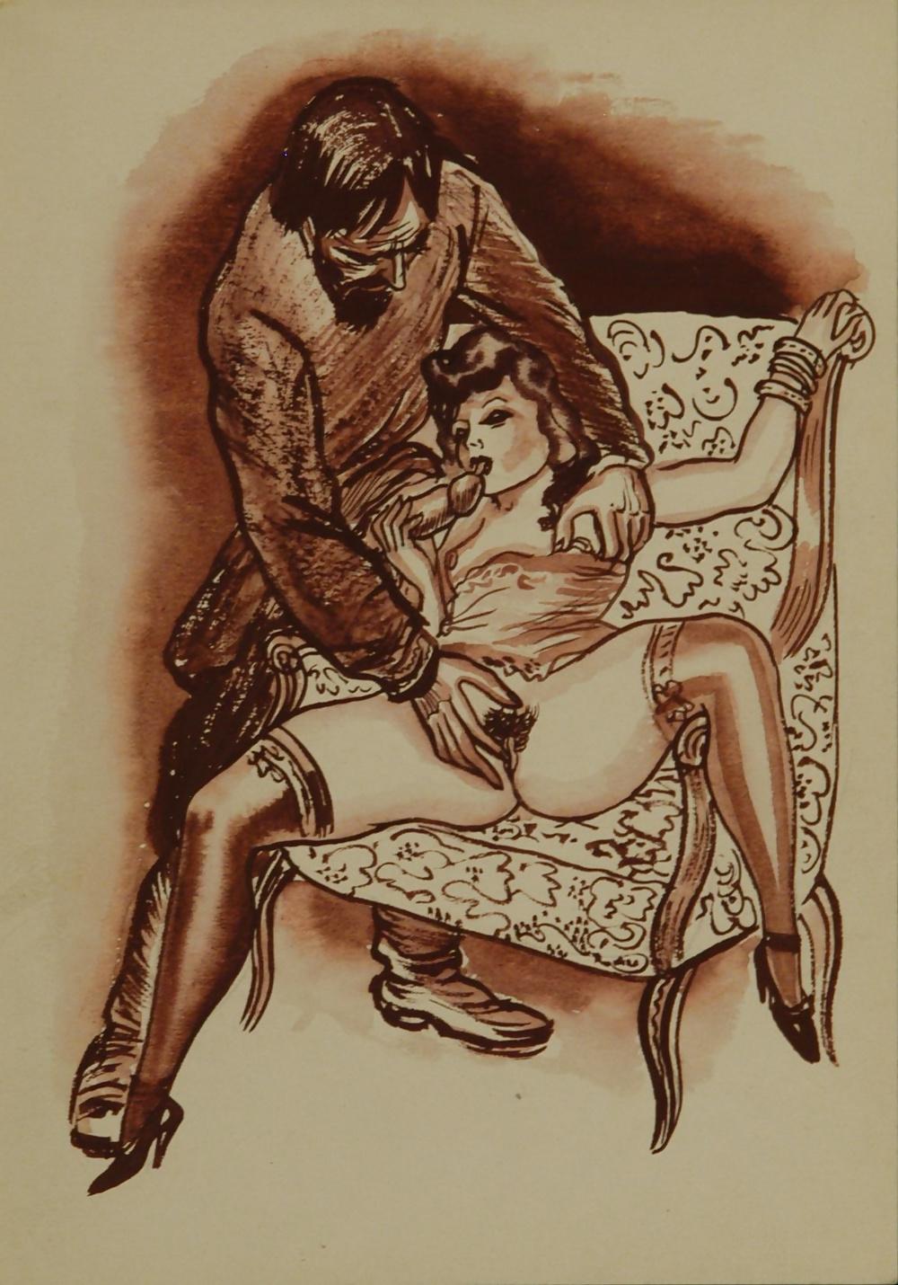 25P Vintage Erotic Drawings 21