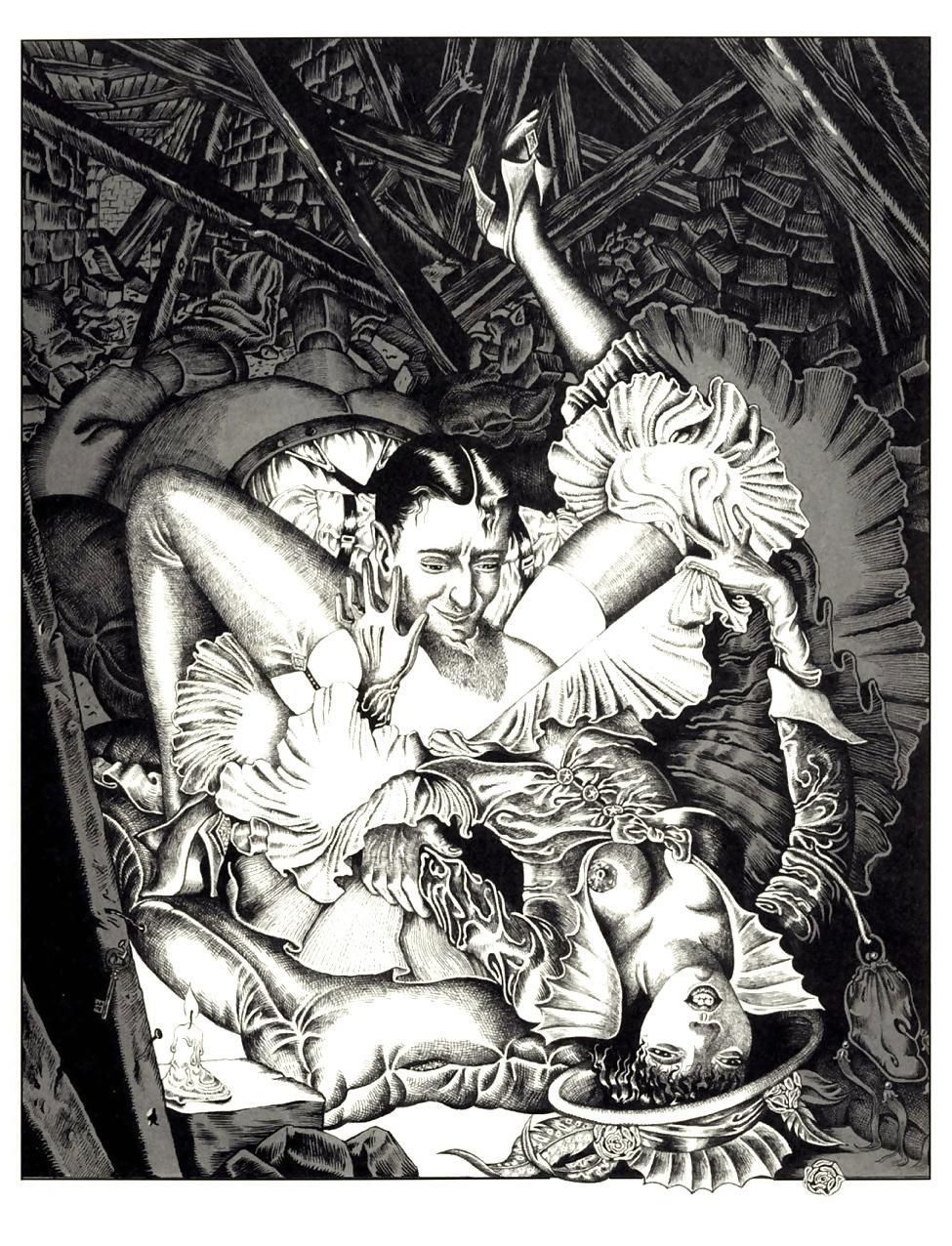 25P Vintage Erotic Drawings 21