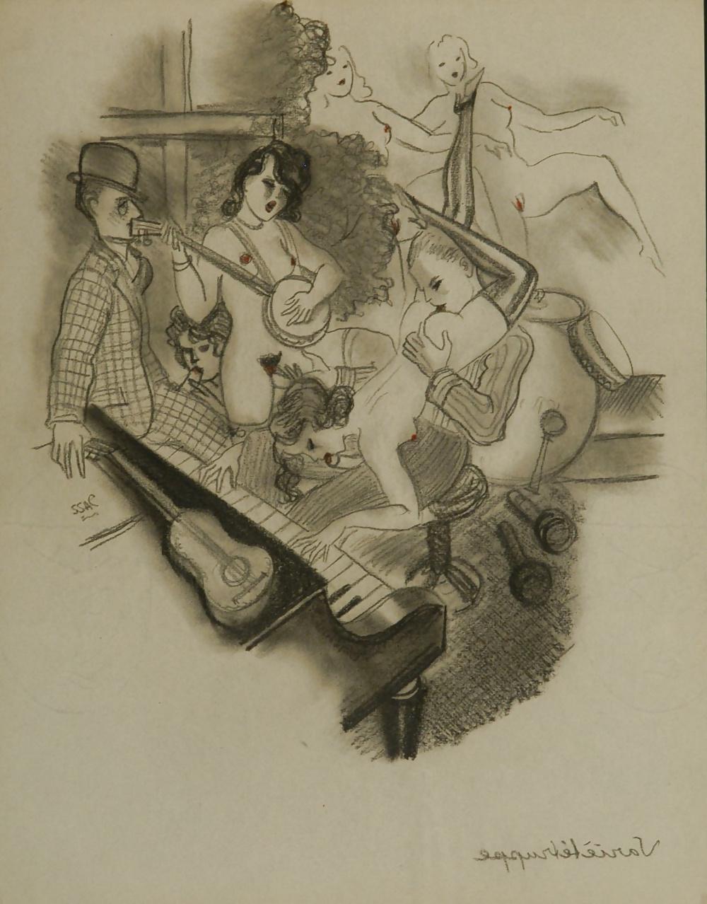 25P Vintage Erotic Drawings 21