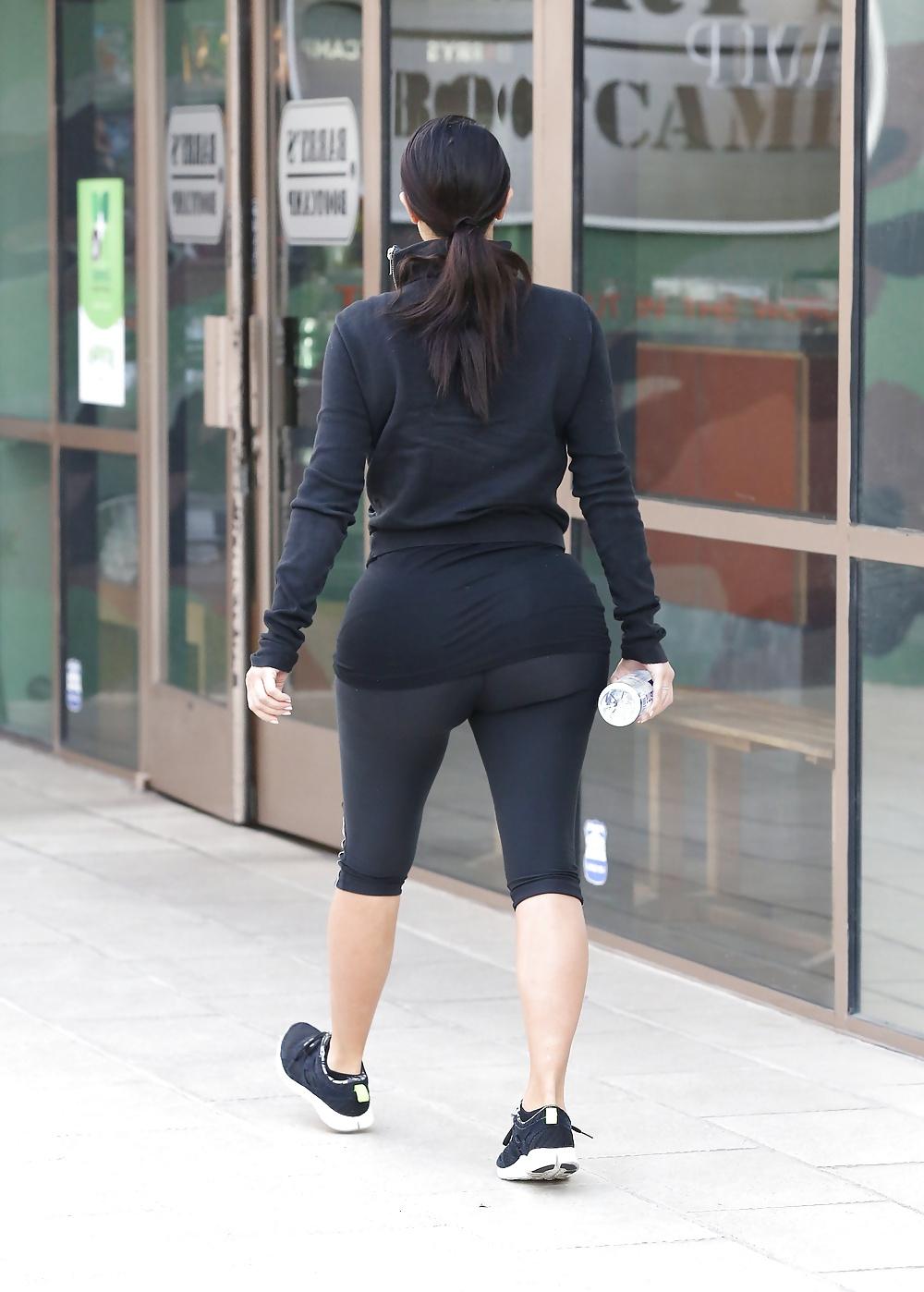 16P Kim K. spandex booty