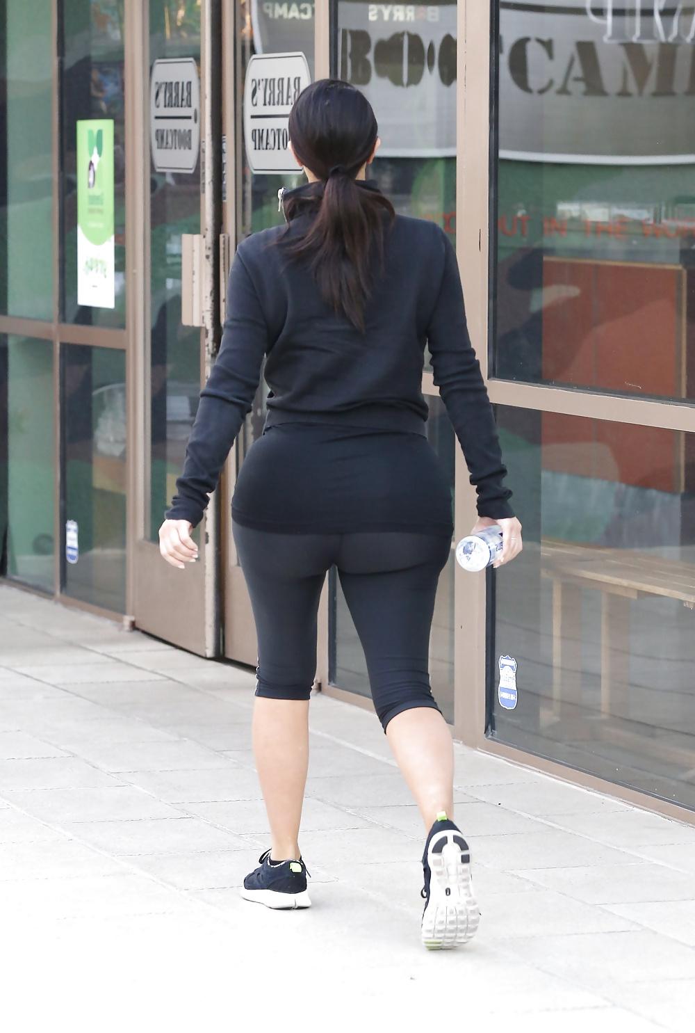 16P Kim K. spandex booty