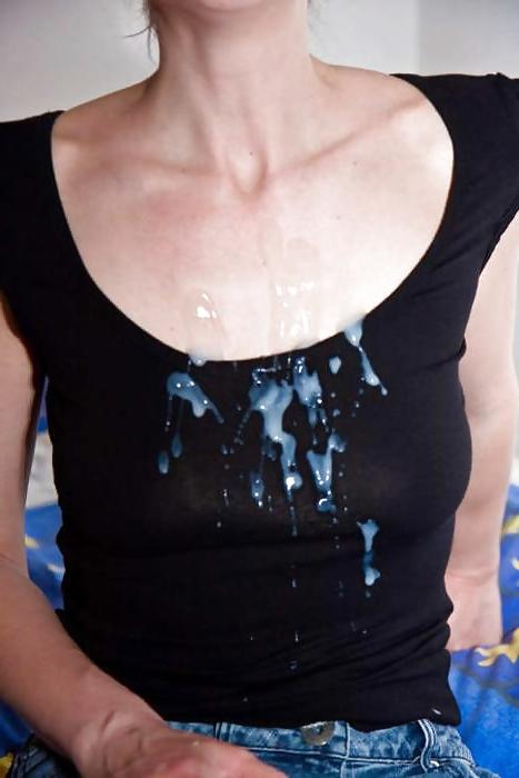 25P Cum on clothes