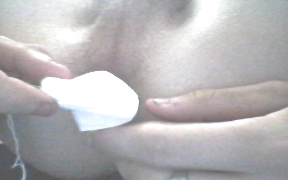 6P Anal tampon insertion