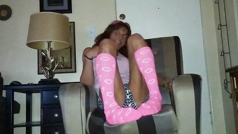21P Pretty crossdresser in pink