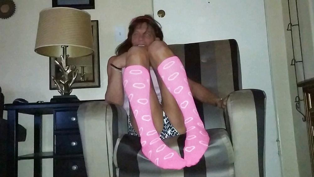 21P Pretty crossdresser in pink