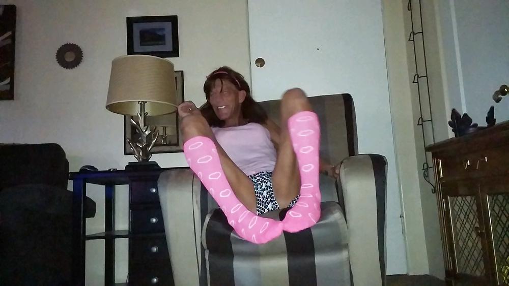 21P Pretty crossdresser in pink