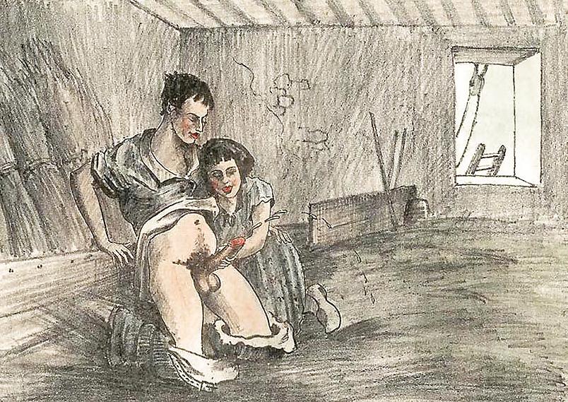 25P Vintage Erotic Drawings 19