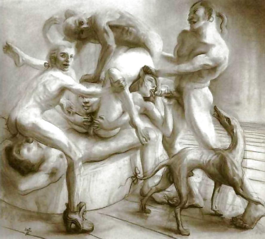 25P Vintage Erotic Drawings 19