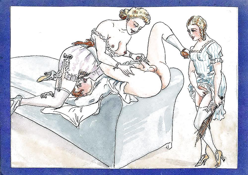 25P Vintage Erotic Drawings 19