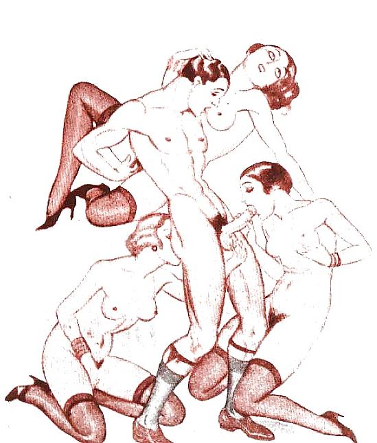 25P Vintage Erotic Drawings 19