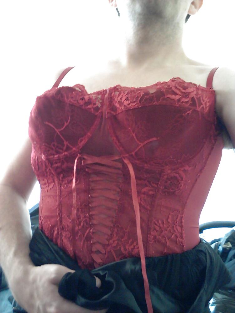 25P Corset panties boots ass cock