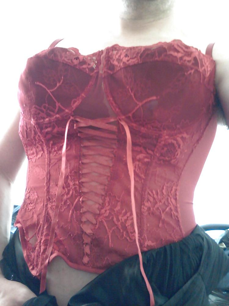 25P Corset panties boots ass cock