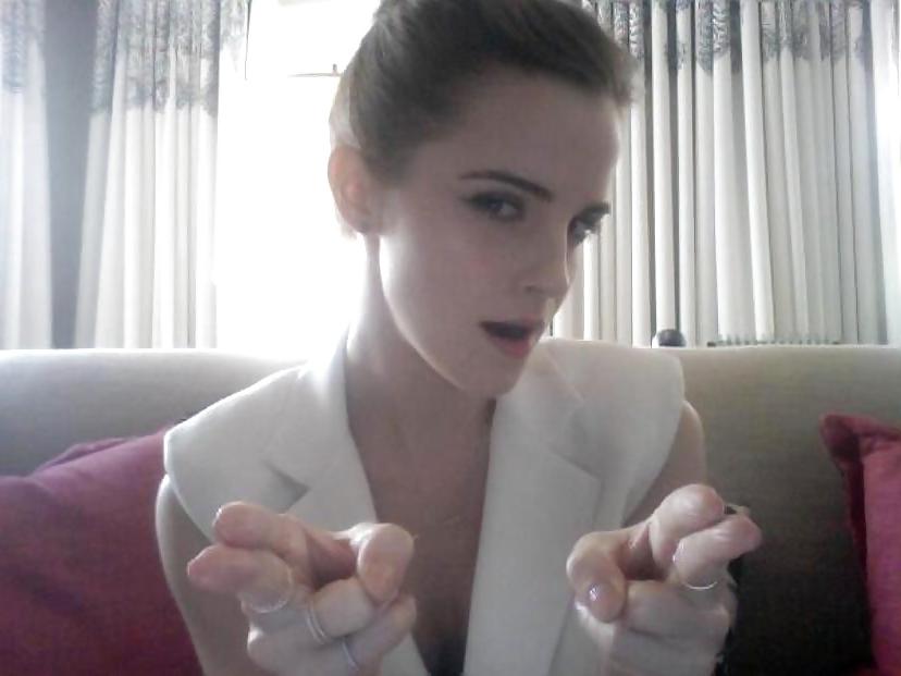 25P Emma Watson - little brit tease
