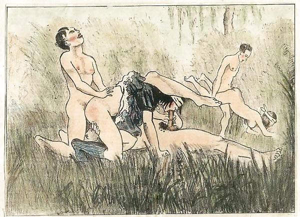 25P Vintage Erotic Drawings 18