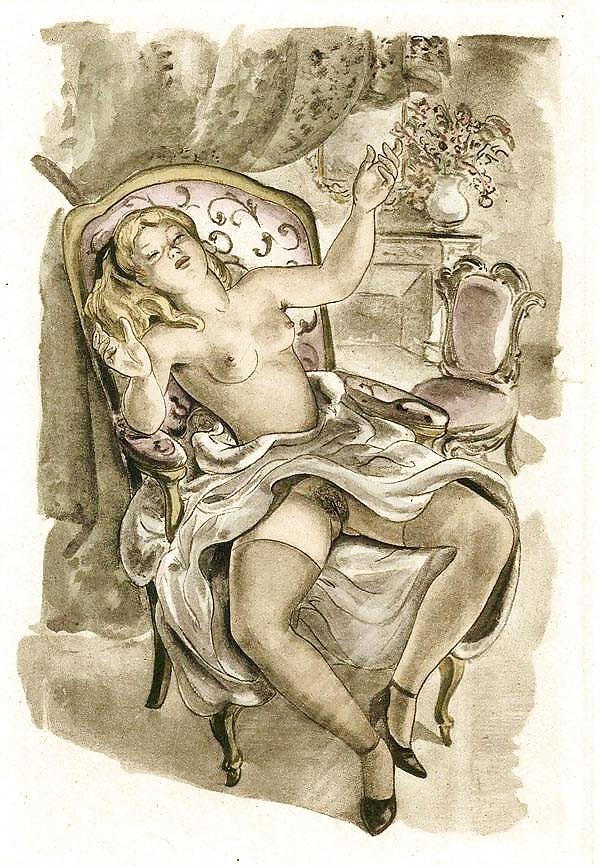 25P Vintage Erotic Drawings 18