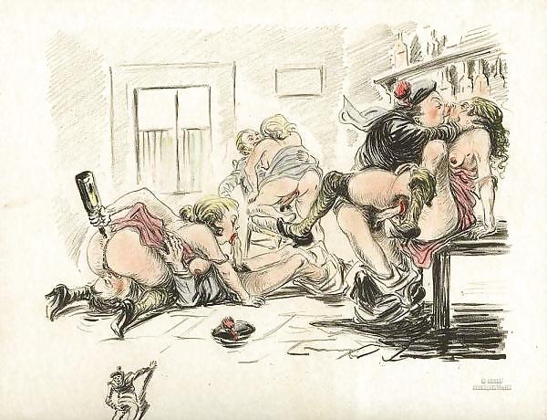 25P Vintage Erotic Drawings 18
