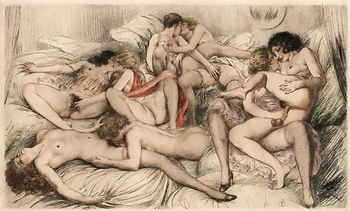 25P Vintage Erotic Drawings 17