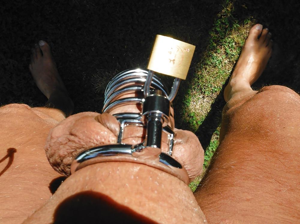19P Nouvelle cage et double cockring couilles ballstretcher