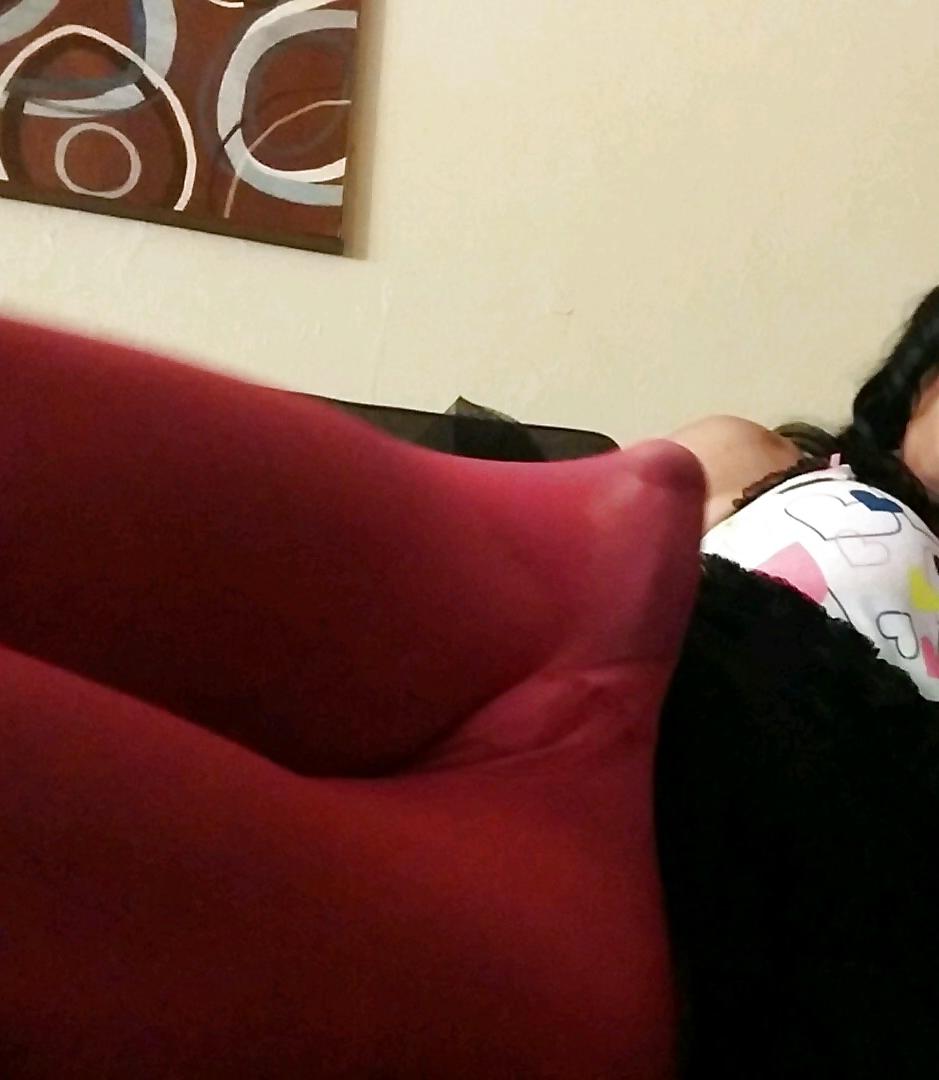 25P Crossdresser Lisa Love Pink Legs, eggs, and huge cock