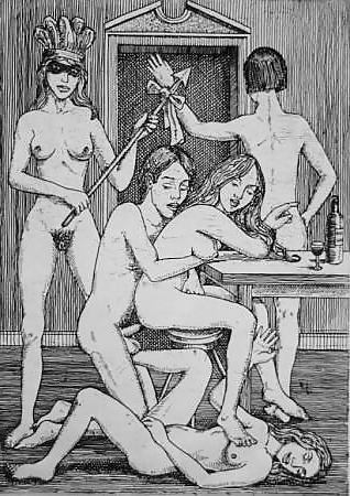 25P Vintage Erotic Drawings 16