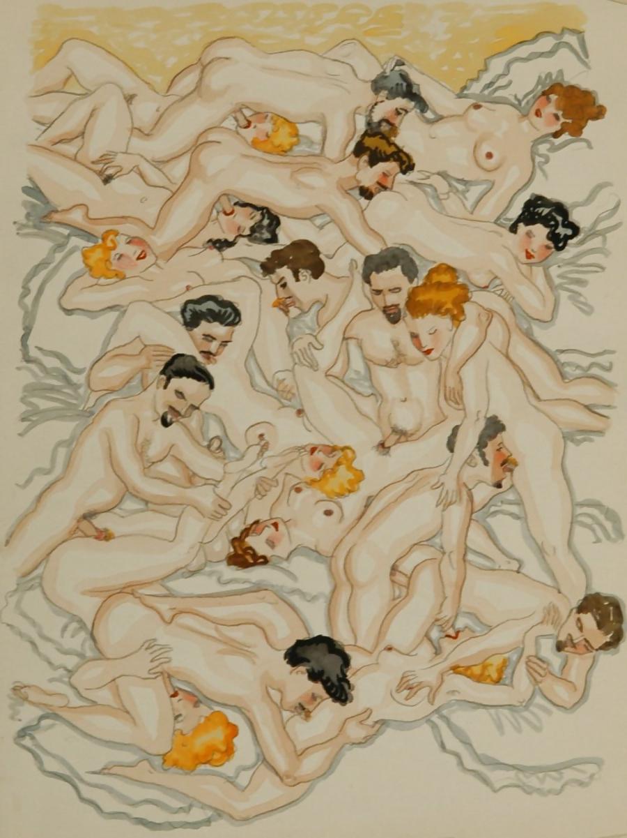 25P Vintage Erotic Drawings 16