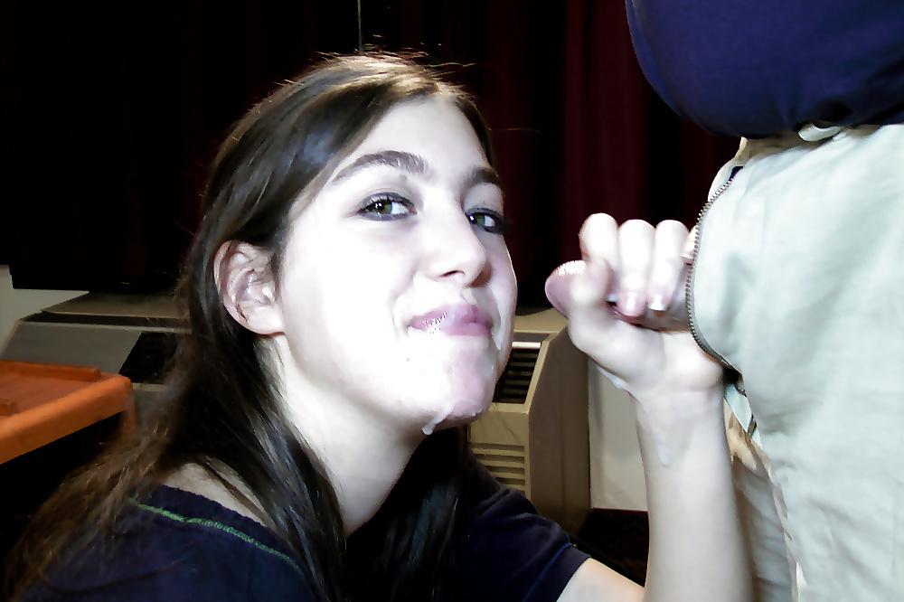 25P Stroking Facial Cumshots