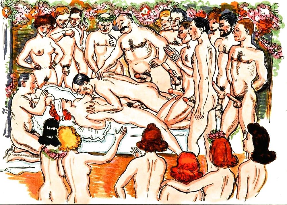 25P Vintage Erotic Drawings 15