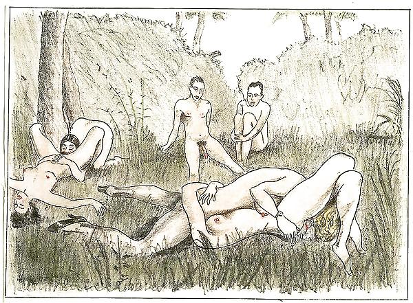 25P Vintage Erotic Drawings 15