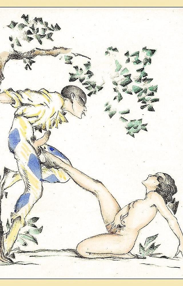 25P Vintage Erotic Drawings 15