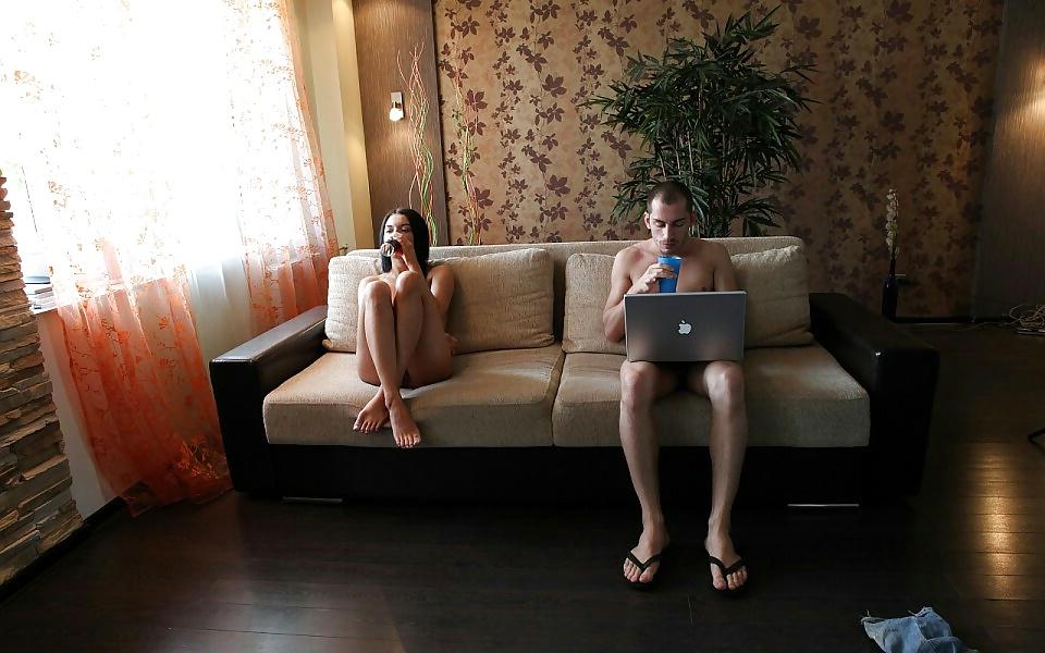 25P Backstage, behind scenes porn films, anal, double, fun.