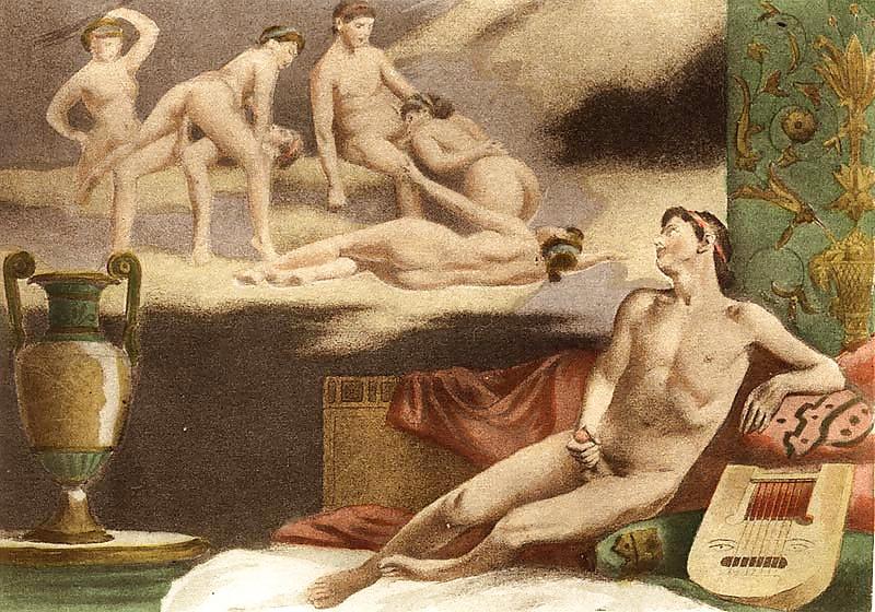 25P Vintage erotische Zeichnungen 13