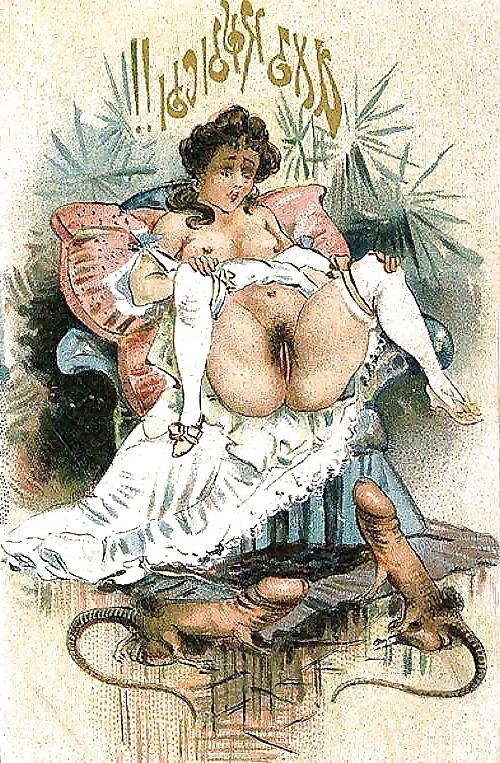 25P Vintage Erotic Drawings 12