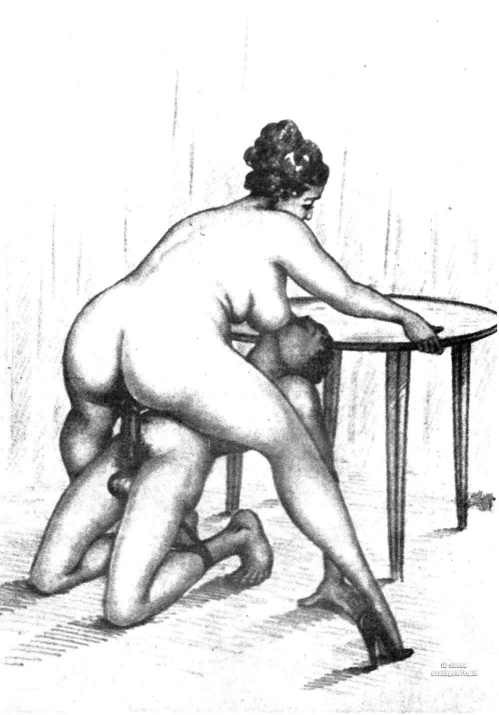 25P Vintage Erotic Drawings 12